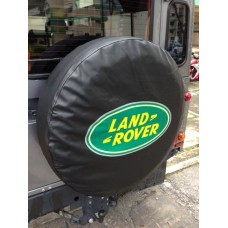 Vinyl Spare Wheel Cover 31" - 35" Black - Land Rover 